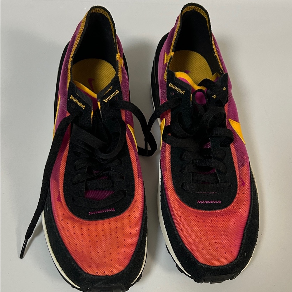 Women's Gradient Pink Orange Athletic Sneakers - Unbranded